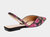 Vance Bejeweled Flats In Blk/Pink Floral