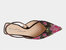 Vance Bejeweled Flats In Blk/Pink Floral