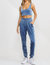 Crop Top And Jogger Set - Blue