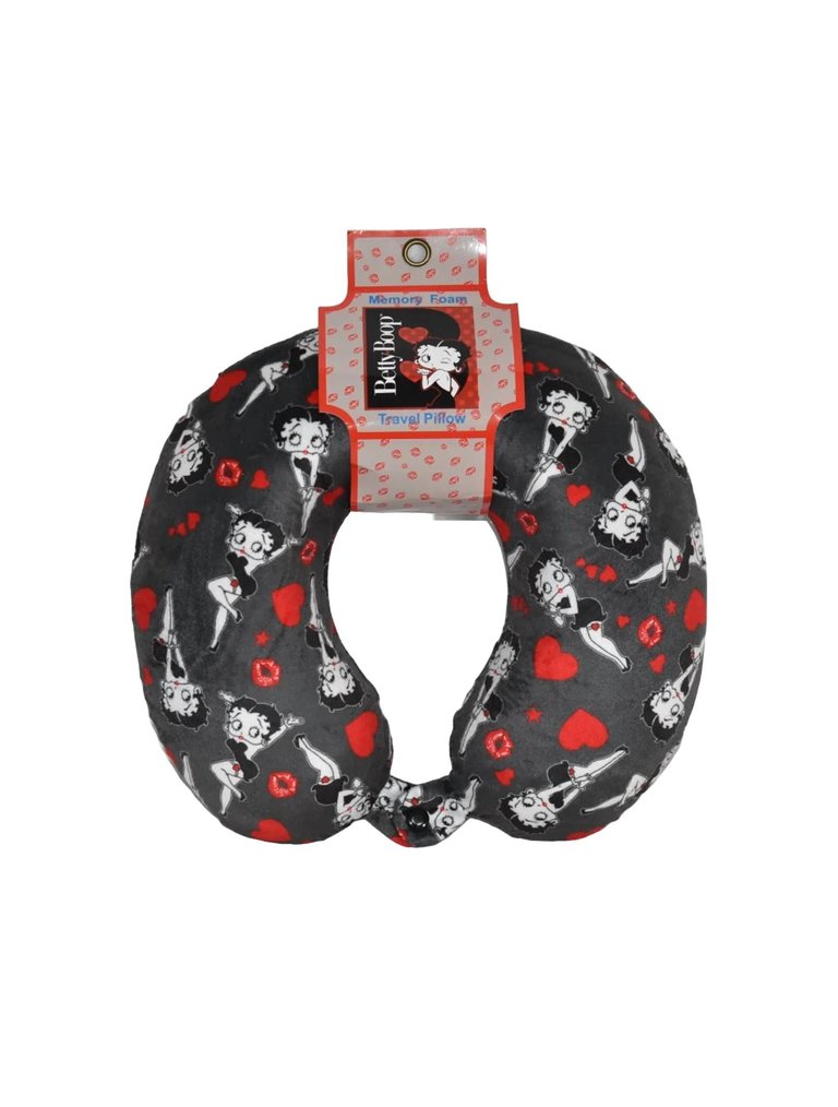 Travel Neck Pillow In Black Multi - Black Multi