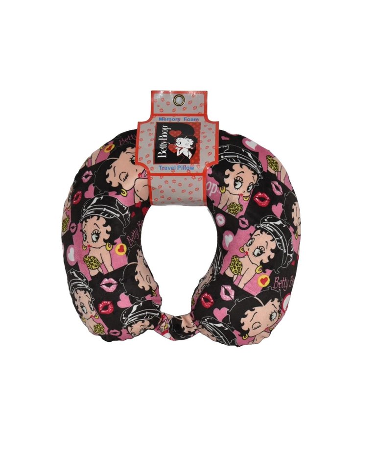 Travel Neck Pillow In Black Multi - Black Multi