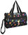 Women's Duffel Bag In Black With Kisses - Black With Kisses