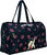 Women's Duffel Bag In Black With Leg Up & Lips - Black With Leg Up & Lips