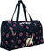 Women's Duffel Bag In Black With Leg Up & Lips - Black With Leg Up & Lips