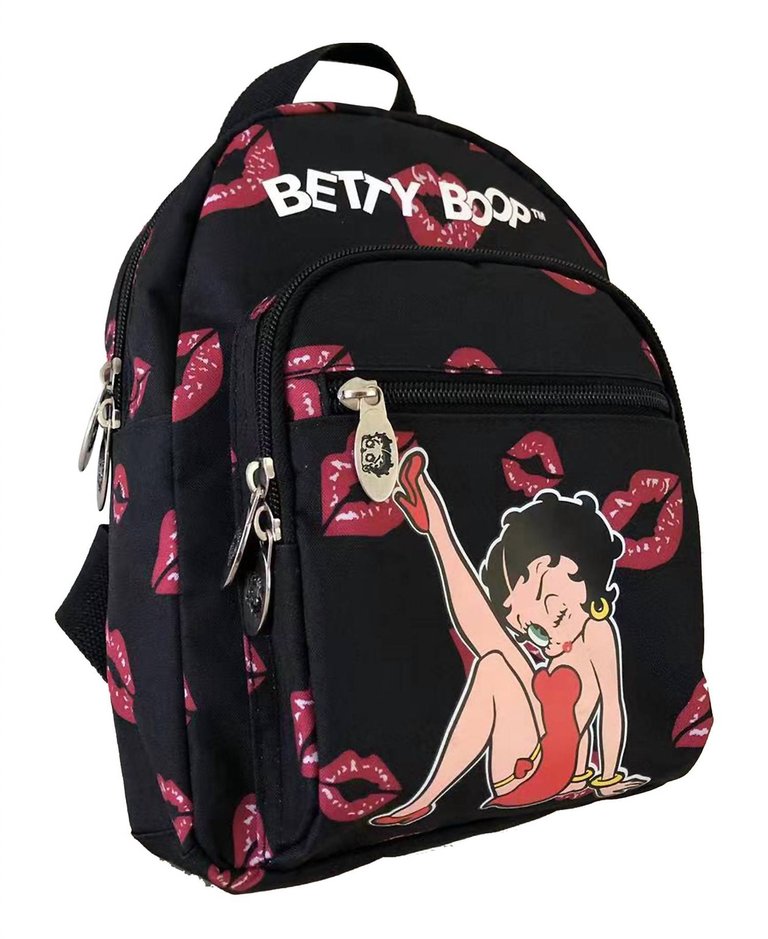 Women's Mini Backpack In Black - Black