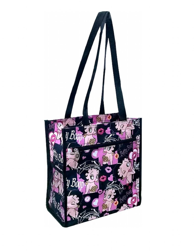 Women's Polyester Shopping Bag In Multi - Multi