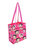 Women's Polyester Shopping Bag In Pink Multi - Pink Multi