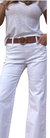 Amanda Pants In White Denim