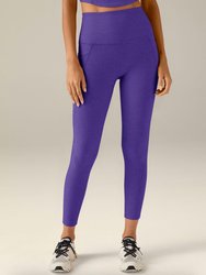 Spacedye Out Of Pocket High Waisted Midi Legging - Ultra Violet Heather
