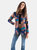 Women's Goa Cardigan - Blue / Coral