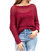 Born To Love Sweater In Burgundy - Burgundy