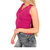 I Can Love You Better Lace Trim Tank Top In Berry