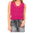 I Can Love You Better Lace Trim Tank Top In Berry - Berry