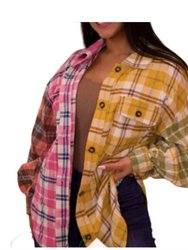 Plaid Check Buttoned Down Shirt