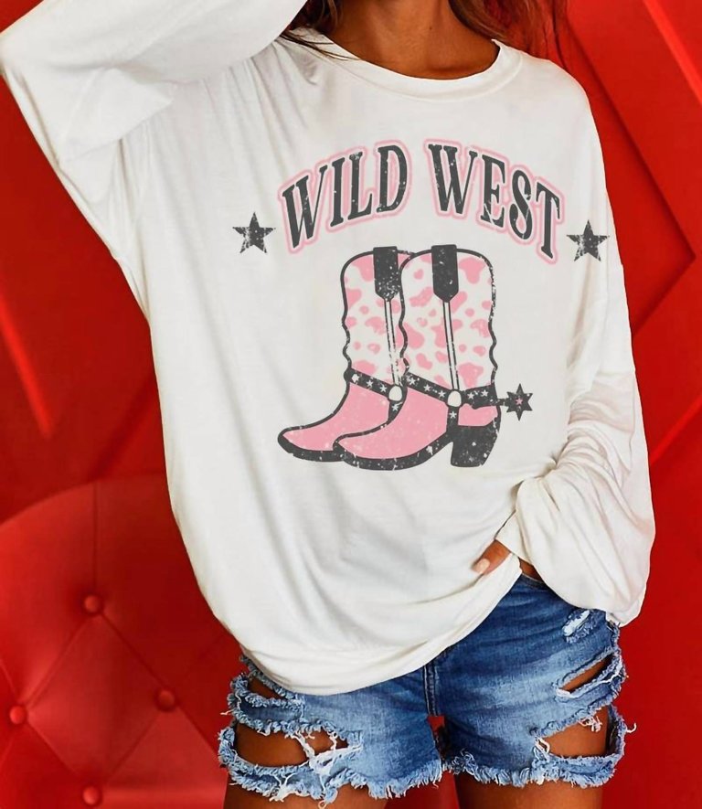 Wild West Top - White