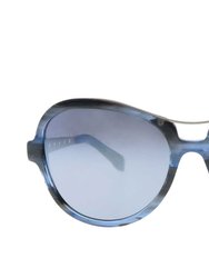Maie + S Sunglasses - BP248 - Blue Horn / Matt Silver