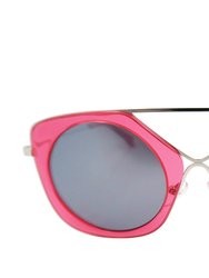 Saiko + S Sunglasses - BE245 - Silver / Crystal Red