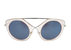 Saiko + S Sunglasses - BE245 - Silver / Crystal Light Orange and Glittery