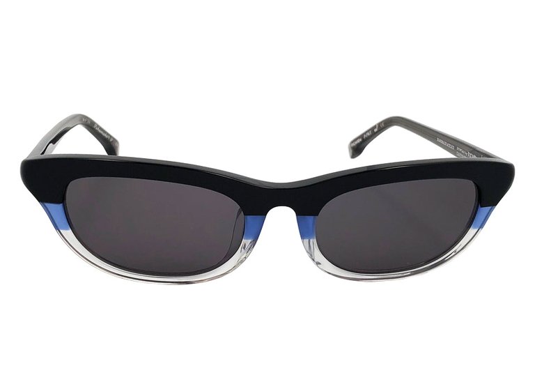 Sakamaki + S Sunglasses  - Black+Crystal Blue+Crystal