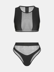 Hamilton Island Bikini In Liquid Black Reversible - Liquid Black / Onyx