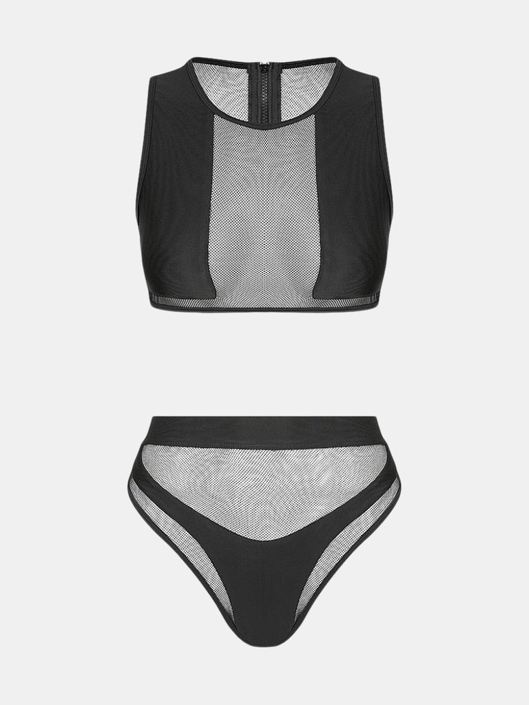 Hamilton Island Bikini In Liquid Black Reversible - Liquid Black / Onyx