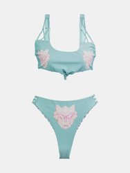 Magnetic Island Bikini in Animale Glitterati Reversible