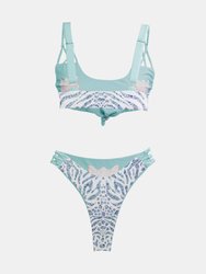 Magnetic Island Bikini in Animale Glitterati Reversible