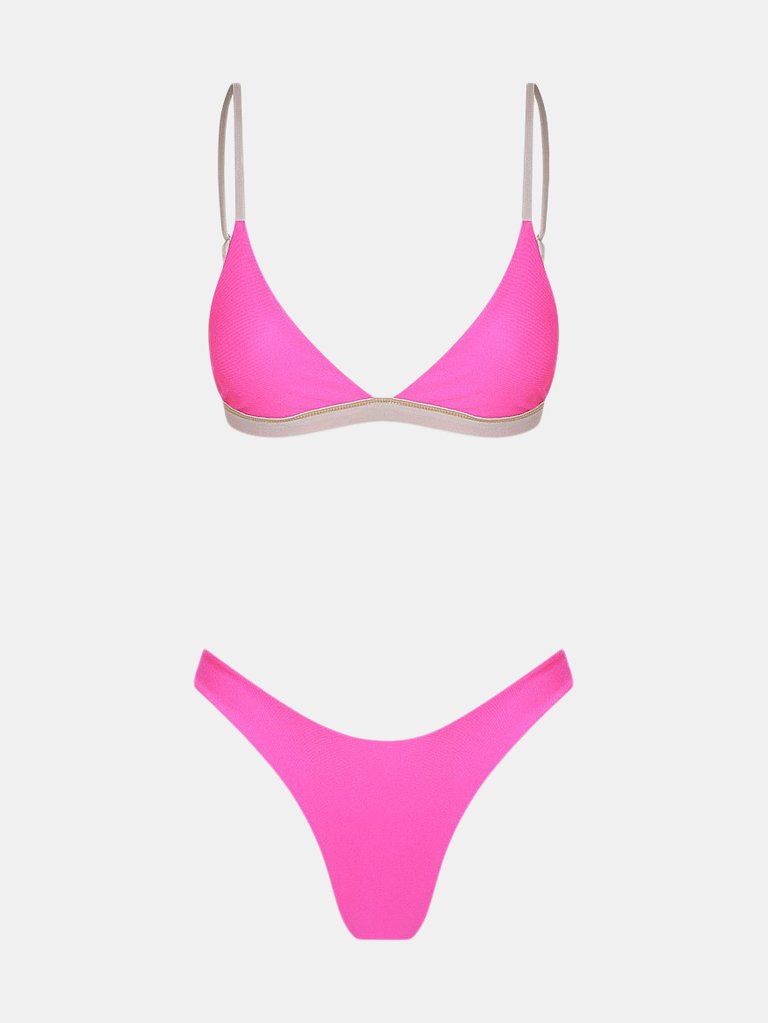 Pinky Beach Bikini - Flamingo Reversible