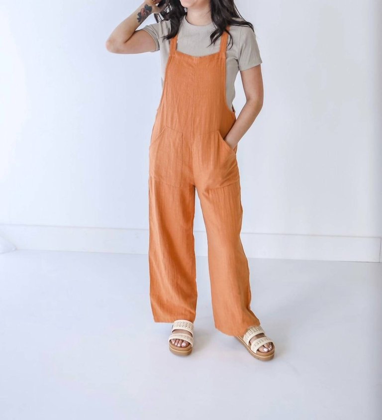 Pacific Time Jumpsuit In Toffee