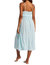 Rebel Heart Midi Slip Dress In Pure Aqua