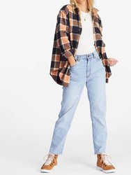 So Stoked Button-Down Flannel Shirt