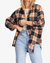 So Stoked Button-Down Flannel Shirt - Tan