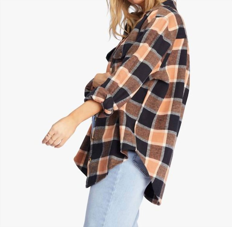 So Stoked Button-Down Flannel Shirt