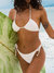 Tanlines Tie Side Tanga Bikini Bottom In White - White