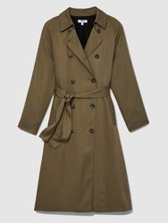 Atwood Double Breasted Trench Coat 