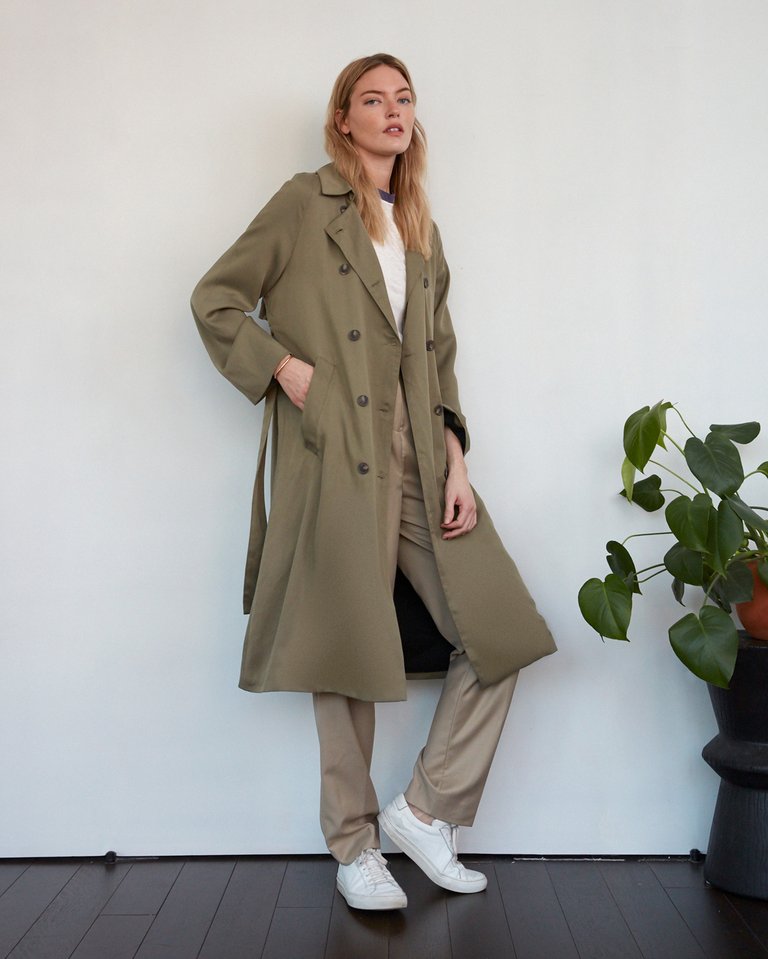 Atwood Double Breasted Trench Coat 