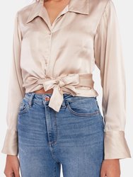 Bianca Tie Silk Top