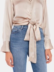 Bianca Tie Silk Top