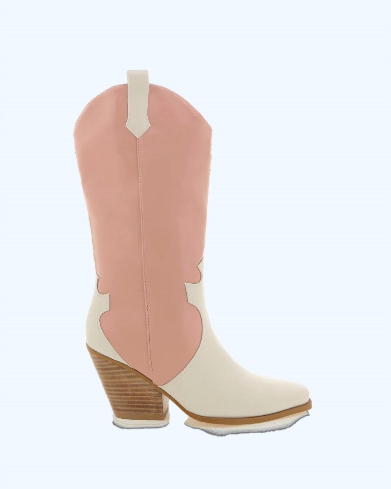 Claudette Boot In Pink - Pink