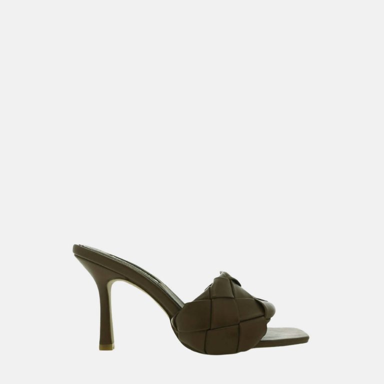 Sandro Heeled Mule In Olive - Olive