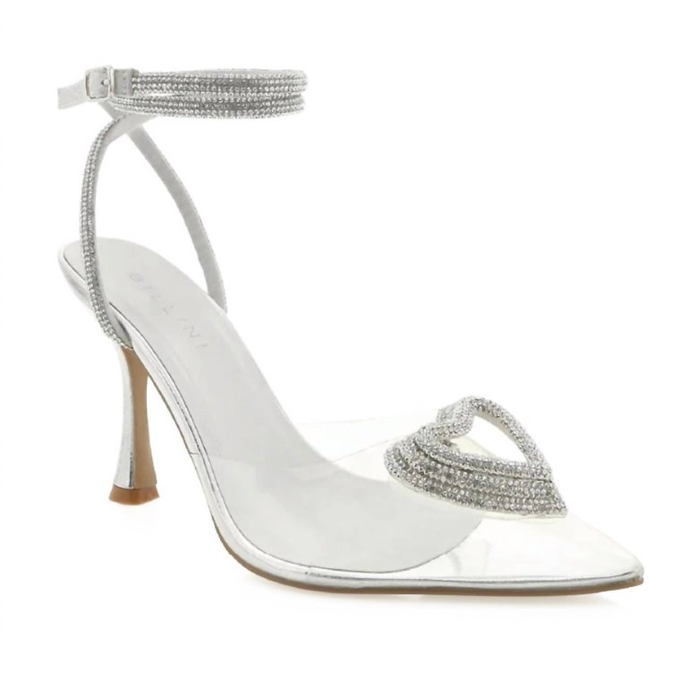 Women's Zaden Clear Heel In Silver Clear