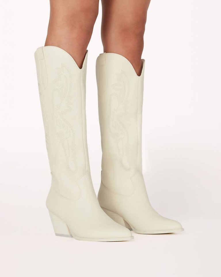 Zeina Boots In Bone - Bone