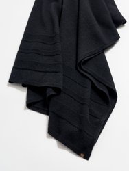 Cashmere Sweater Wrap - Black