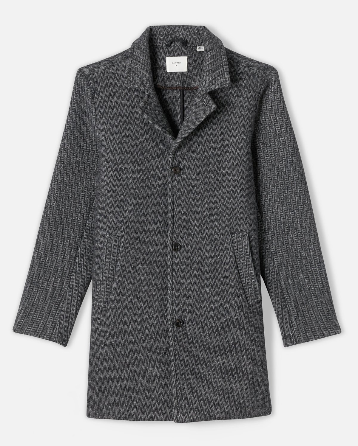 Billy Reid Charcoal Cooper Coat Charcoal Verishop