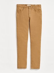 Cotton Linen 5 Pocket Pant - Dark Tan