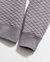 Diamond Quilt Half Zip Sweater - Medium Grey