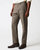 Flat Front Trouser - Black/Brown