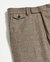 Flat Front Trouser - Black/Brown