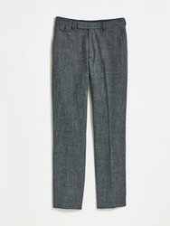 Flat Front Trouser - Charcoal - Charcoal