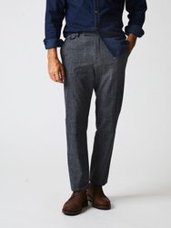 Flat Front Trouser - Charcoal